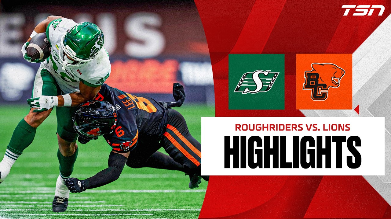 CFL WEEK 12: Saskatchewan Roughriders vs. BC Lions | Full Highlights