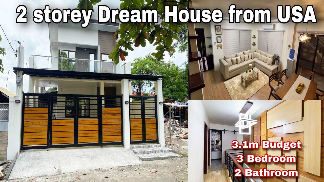 2 storey Dream House from USA / katas Ng pagsisikap Ng mag asawang Care giver from USA