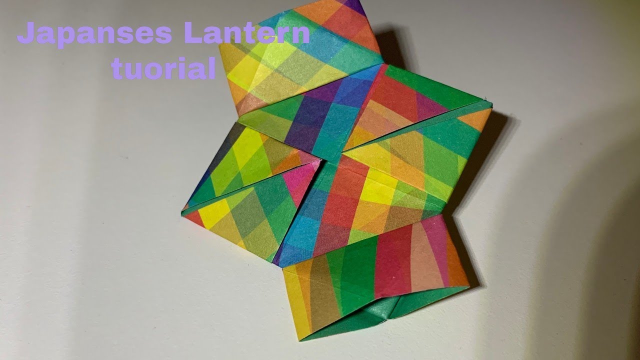Origami Japanese lantern tutorial