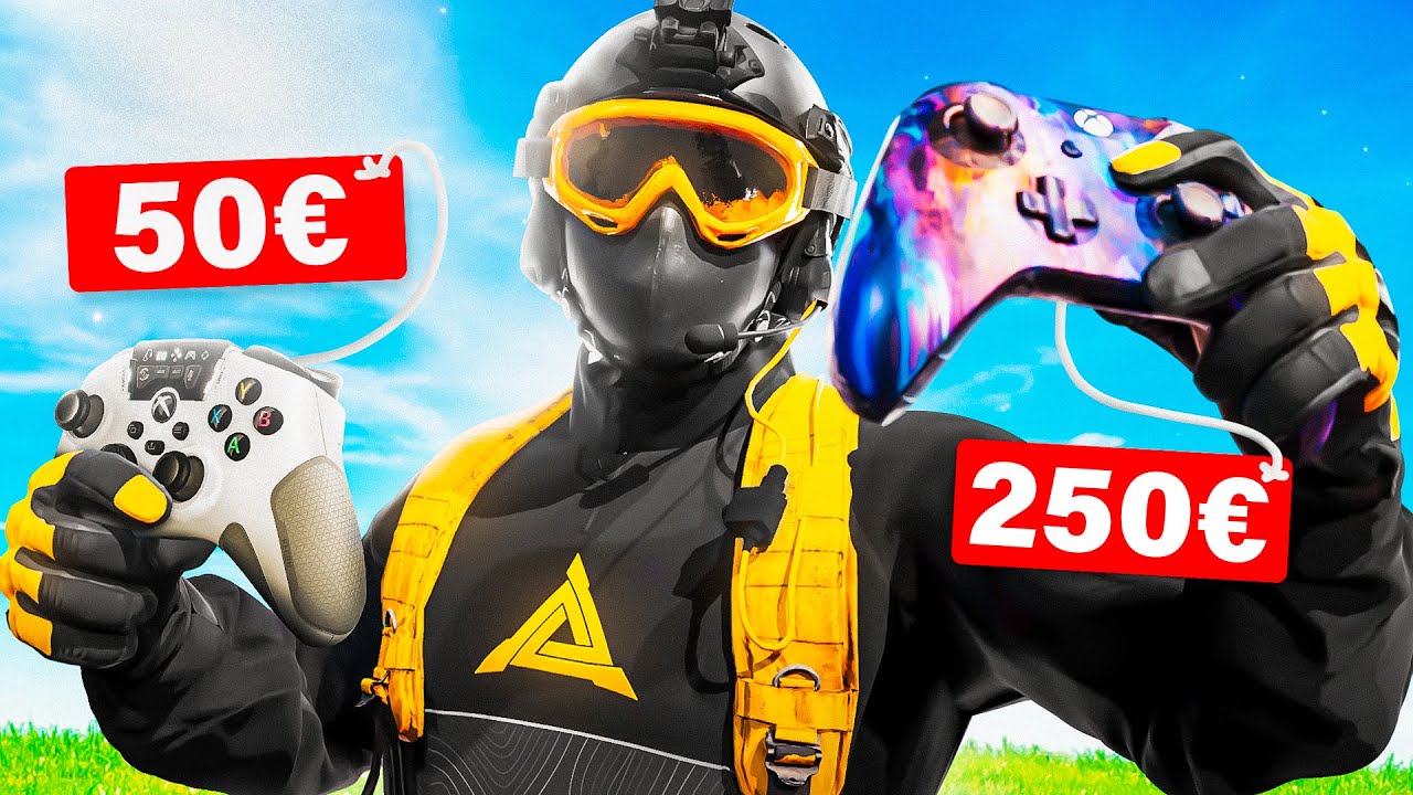 MANETTE À 50€ vs MANETTE À 250€ ! (comparatif manettes à palettes)