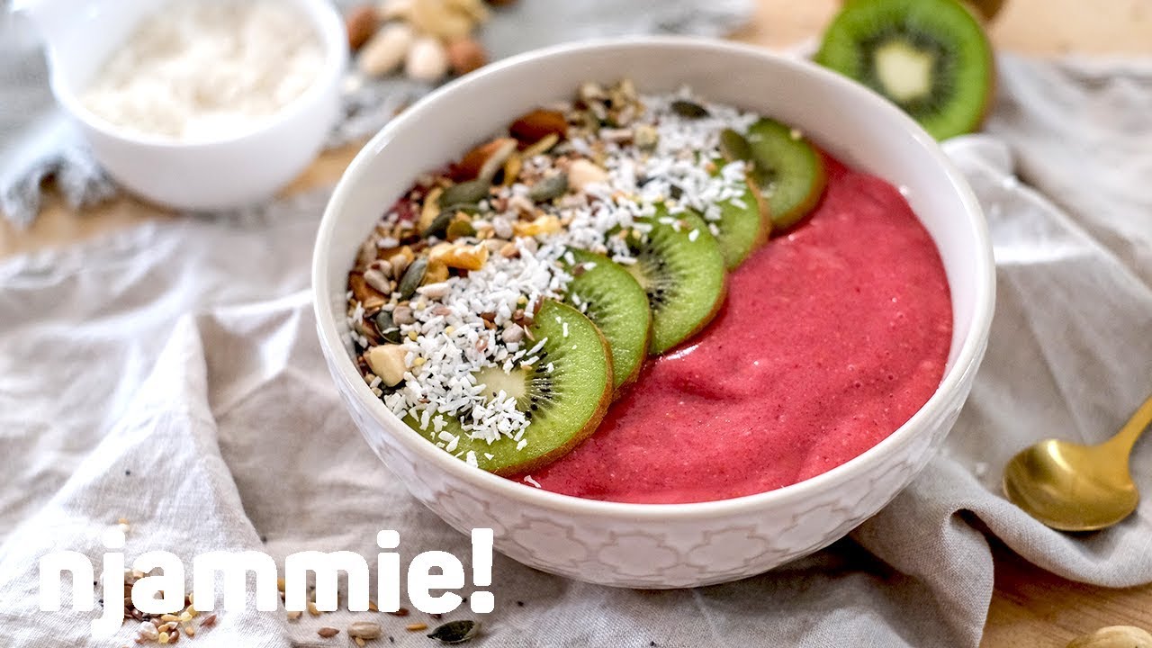 Smoothiebowl met frambozen Recept - njammie!