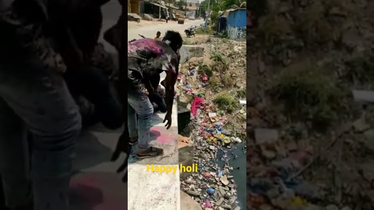 #holi #celebration #danger #trending #shorts please don't play like this...