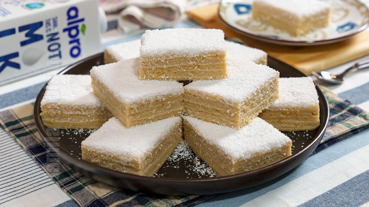 Prajitura alba ca zapada de post | JamilaCuisine