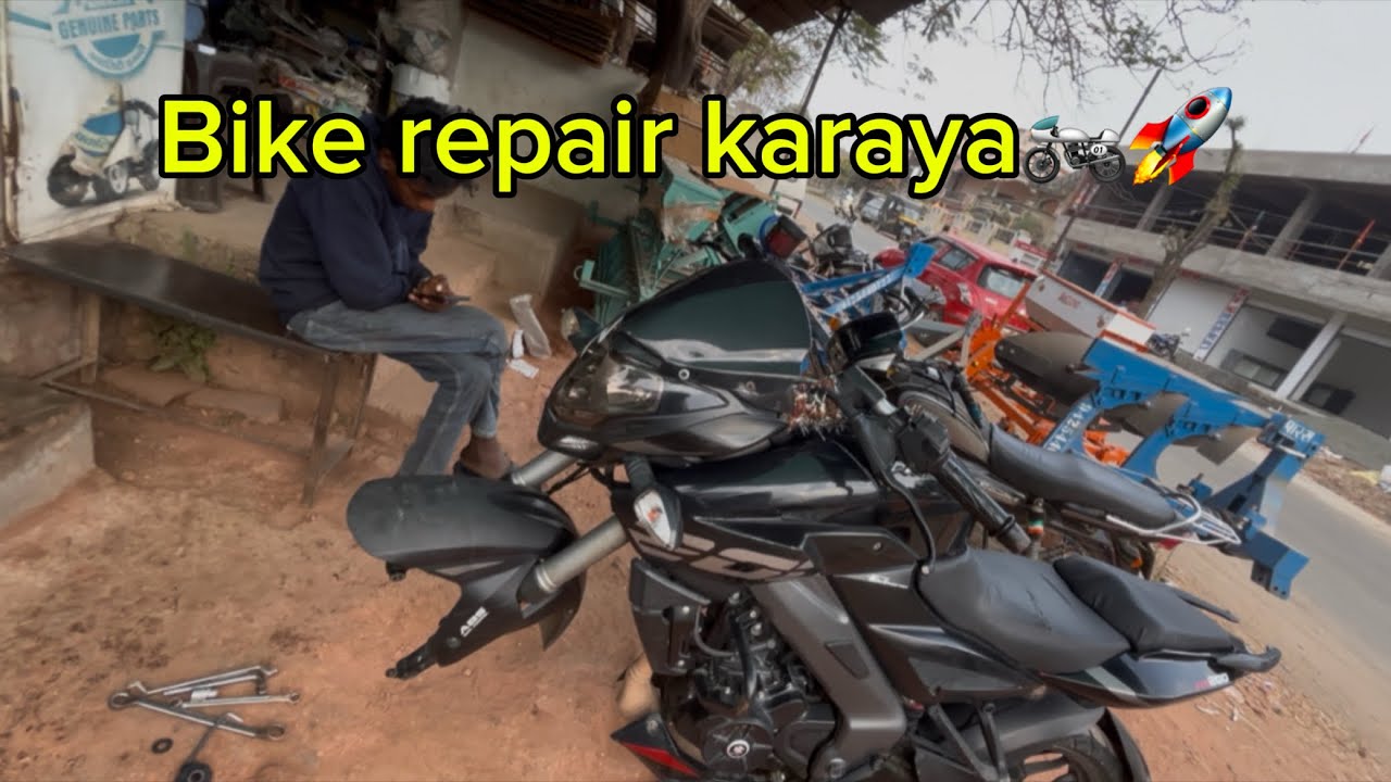 Bike repair karaya 🏍️|| ns200🚀|| @Akashwdwvlog 