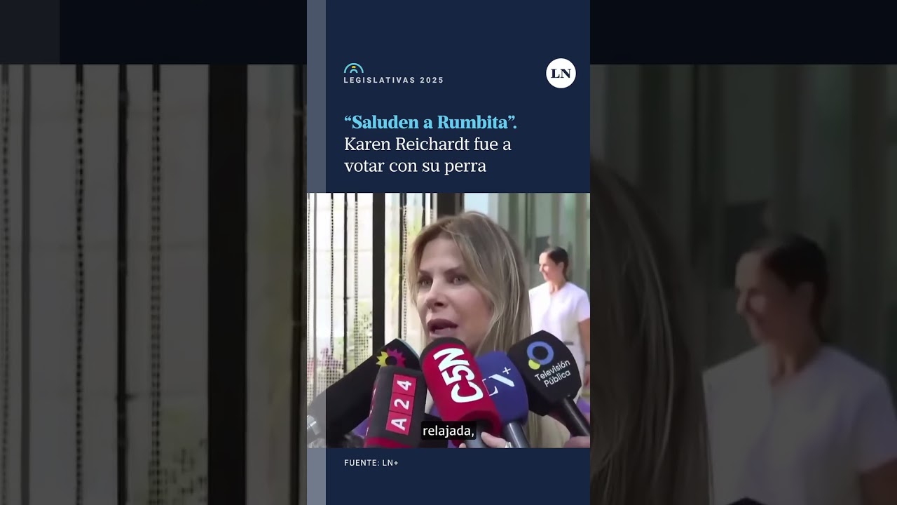 Karen Reichardt fue a votar con su perro: &ldquo;Saluden a Rumbita, que vino a votar&rdquo;