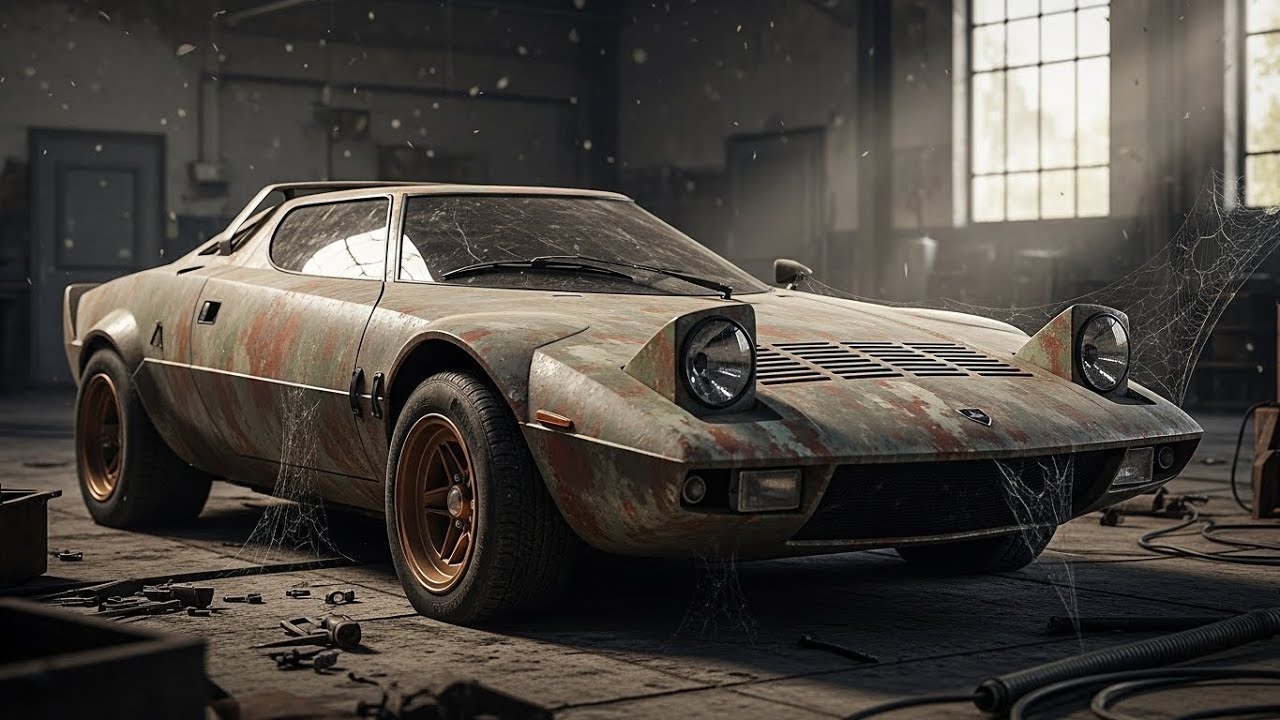 ASMR Car Restoration 🔧 Full Rebuild of Abandoned 1970 Lancia Bertone Stratos HF Zero