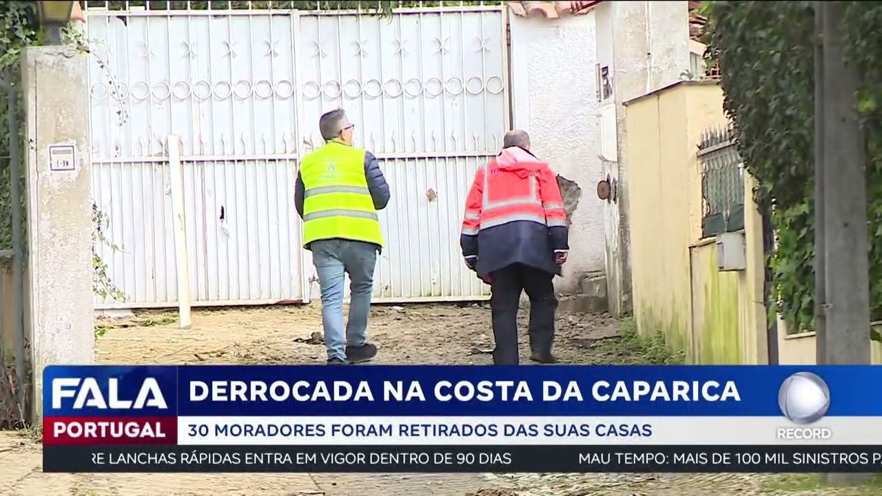 Derrocada na Costa da Caparica
