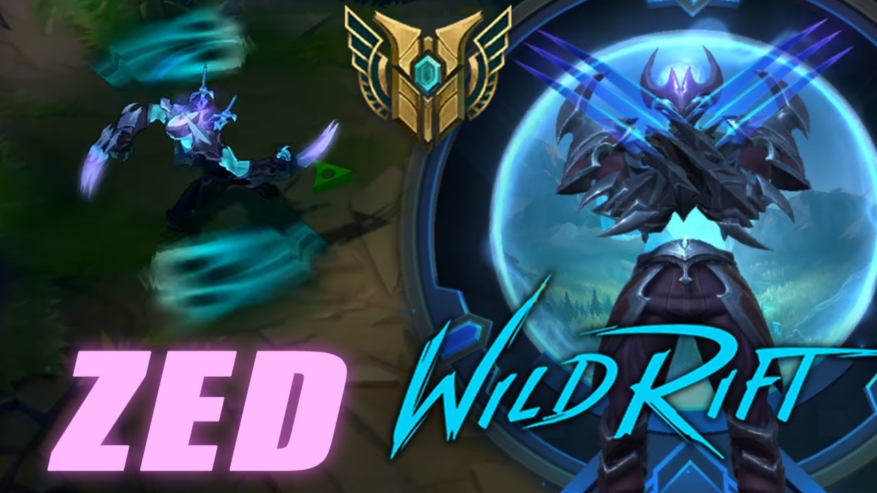 Wild Rift ZED Main Solo Rank Game | Best Build & Runes (Fast Combo) - LOL Mobile OUTSIDER