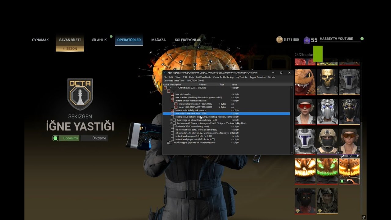 Combat Master Hile CM Ultimate  S4 Battlepass Unlock + PARA HİLESİ + LEVEL UPGRADE VE BİRÇOK ÖZELLİK