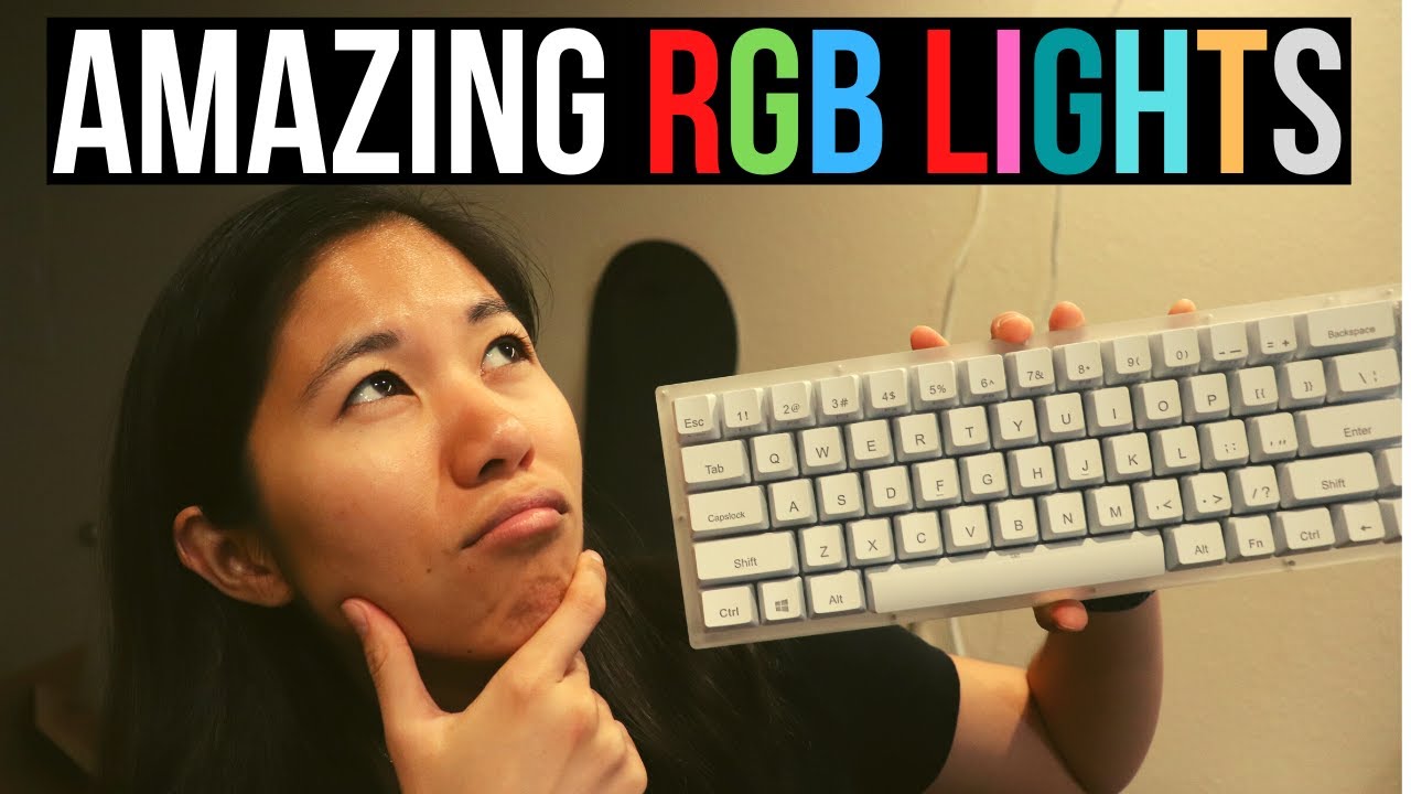Amazing RGB! Womier K66 - 65% Mechanical Keyboard with Acrylic Case