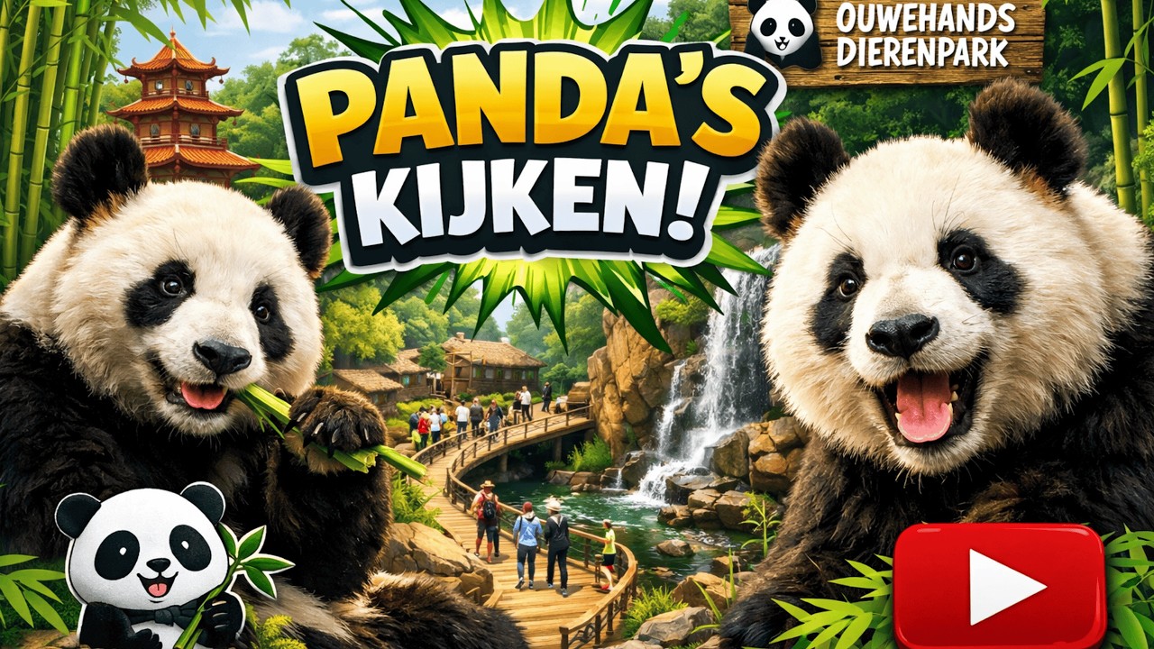SCHATTIGSTE Panda's kijken in Ouwehand!