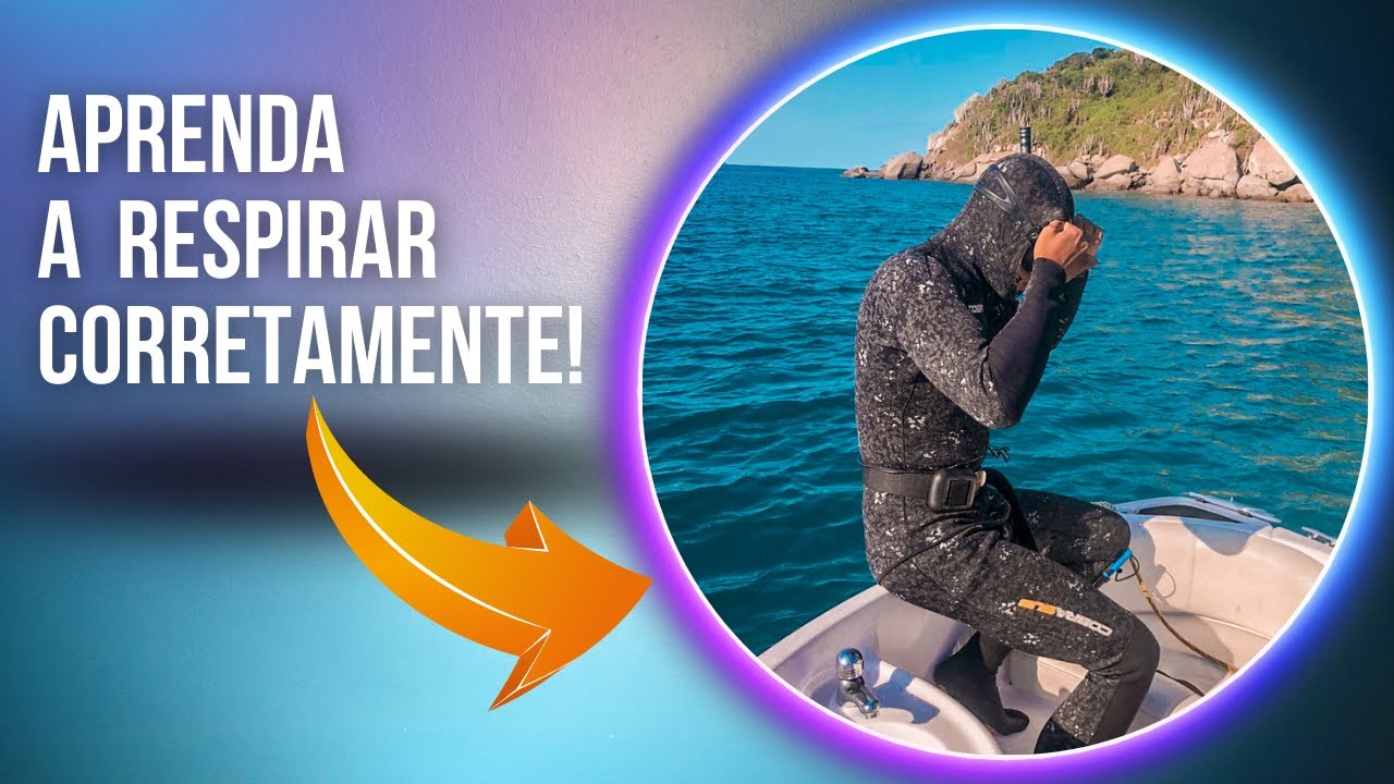Como respirar antes de mergulhar na Pescasub - Respiração Diafragmática