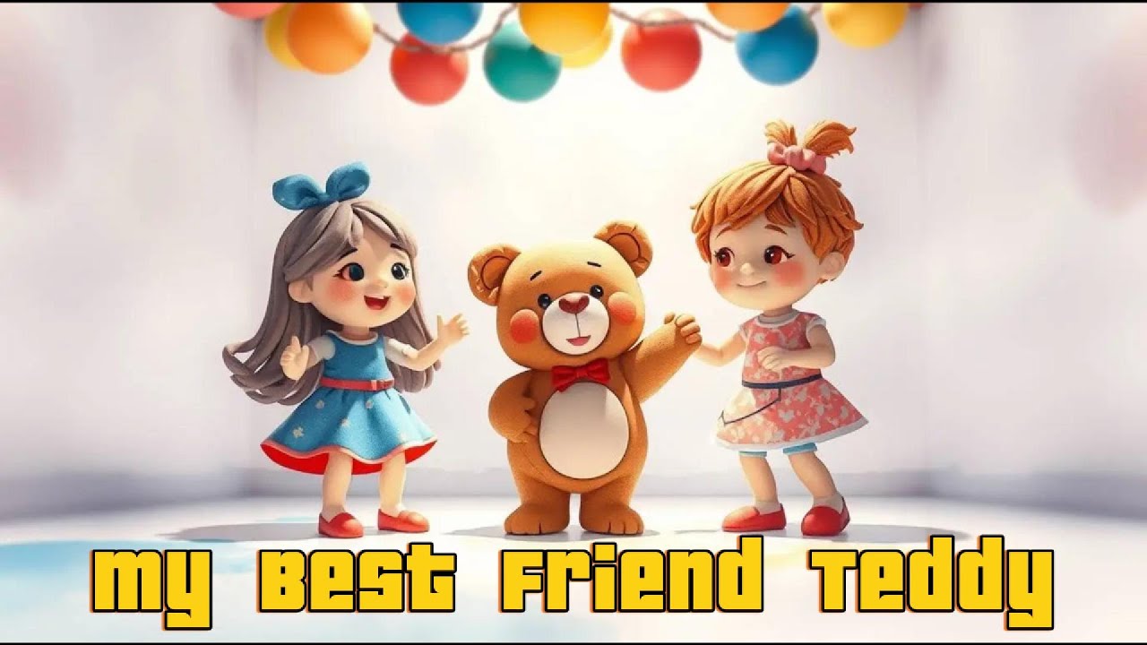 🌟🧸🎶 My Best Friend Teddy – Cute Friendship Song for Kids | Smily Miley Chily 🌈💛