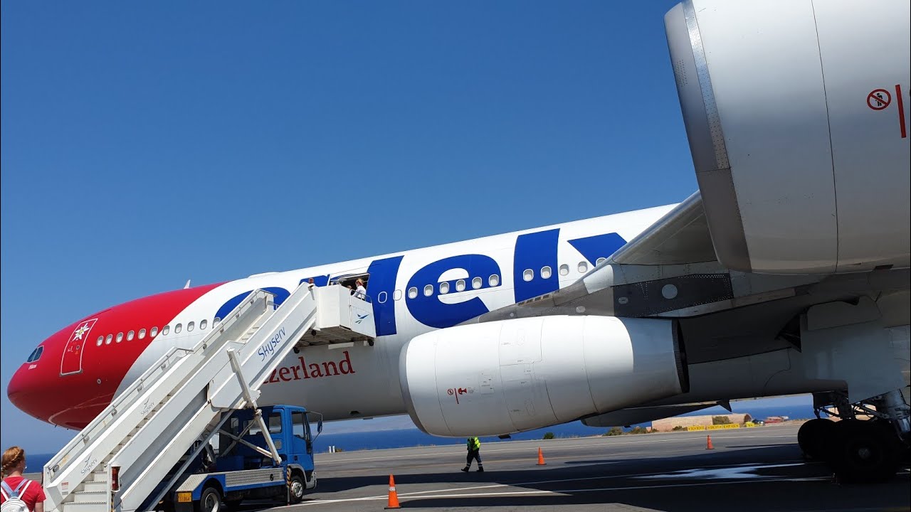 Edelweiss Air Business Class | Airbus A340-300 | Flight WK349 Heraklion - Zurich