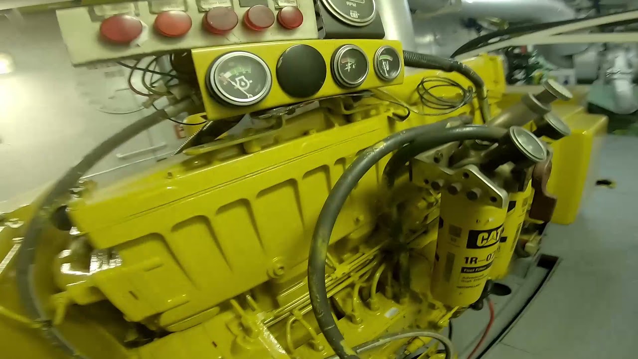 Caterpillar Generator Engine Shutdown in Over speed when testing Fresh Water Tank Low Level Alarm