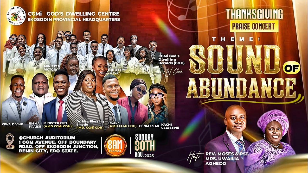 SOUND OF ABUNDANCE PRAISE CONCERT | Thanksgiving Experience 2025!