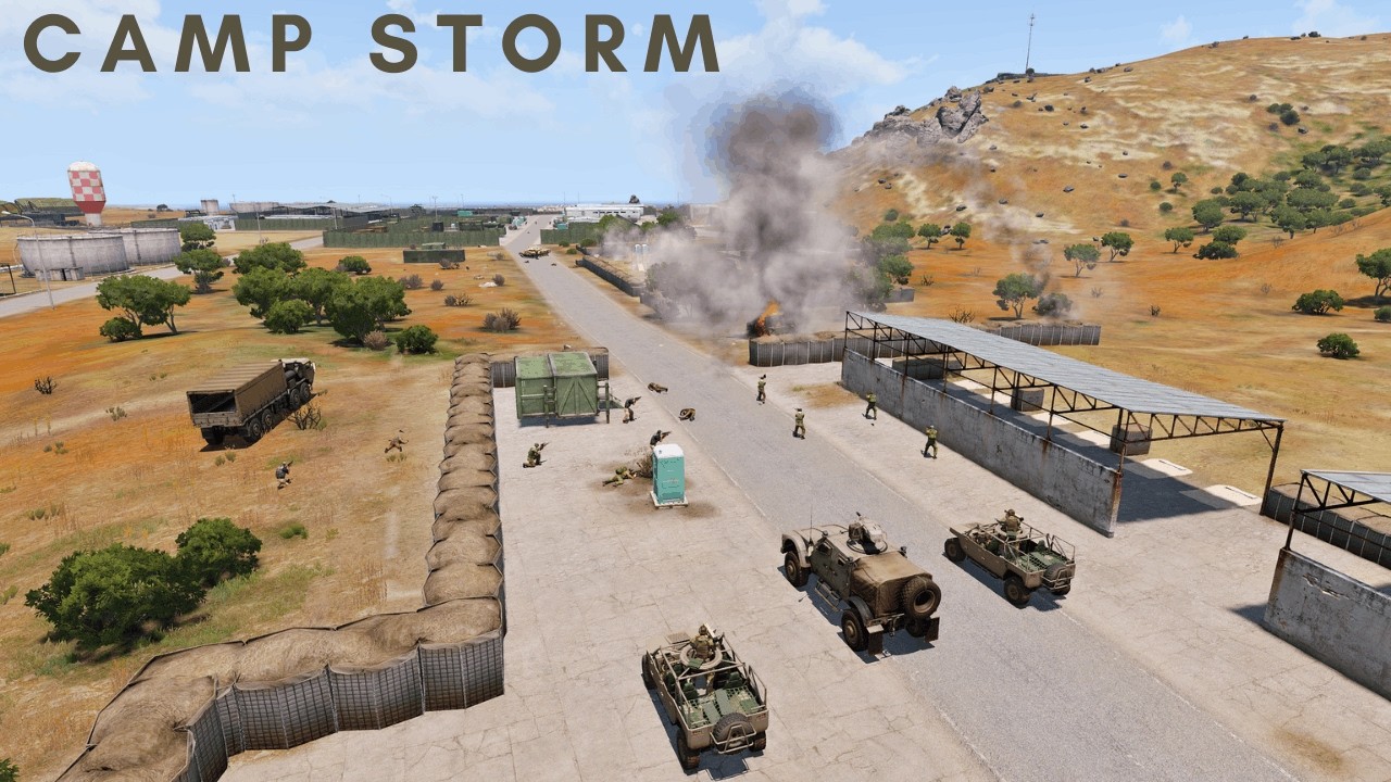 Stormed The Enemy Camp! Intense Combat - Arma 3