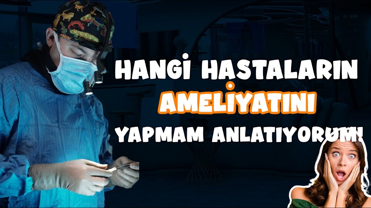 Burun estetiği yapmayacağım hastaları anlatıyorum!