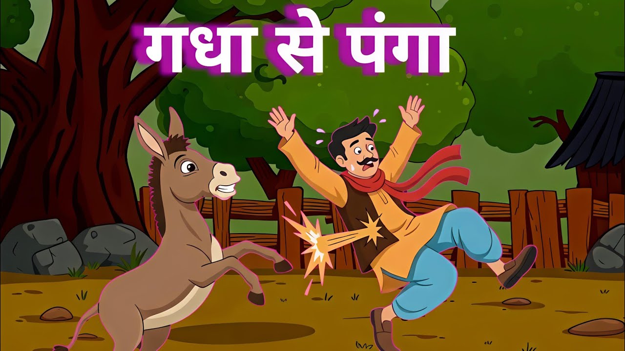 गधा से पंगा ।Hamari Nanhi Duniya।@svvcartoonofficial 