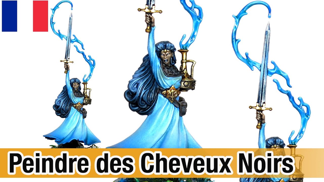 🖌️Peindre des Cheveux Noirs ( Inara Sion / projet Dark Water )