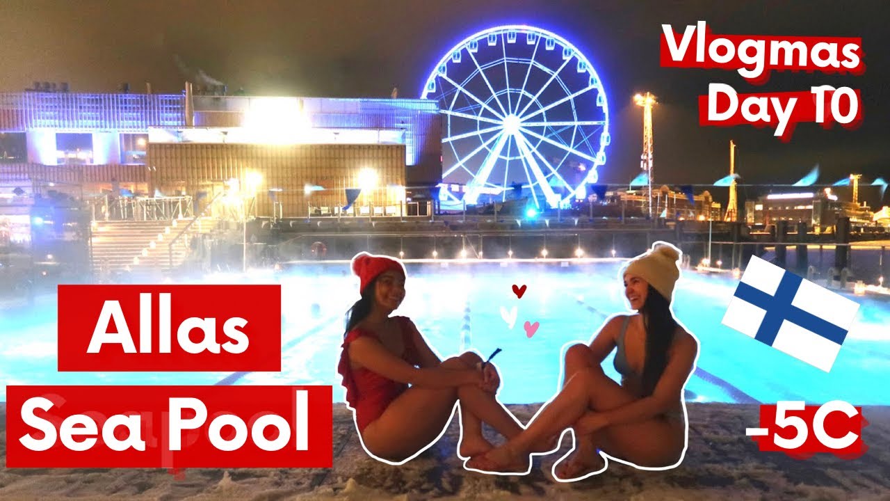 ICE SWIMMING ALLAS SEA POOL HELSINKI | Vlogmas Day 10🎄❄️🎁 |🇲🇲 🇫🇮