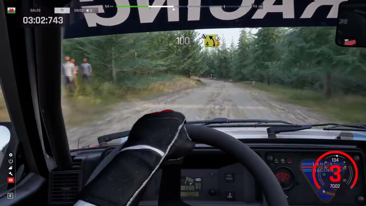 En Gales con el Lancia Delta sin setup, la sorpresa al final me deja sin hacer tiempo