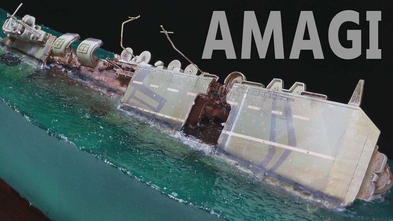[Модель корабля] Амаги - Императорский флот Японии Авианосец // Wreck Diorama AMAGI