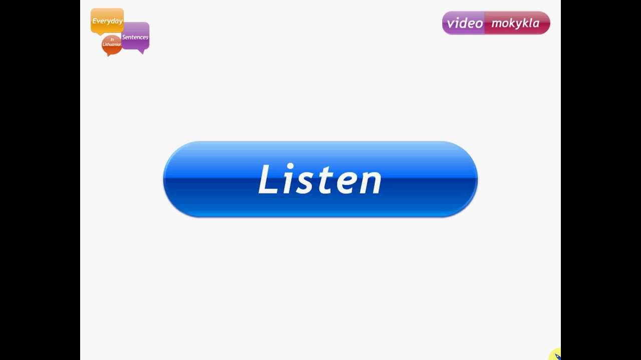 Lithuanian Basics Lesson 5 - Free Time. Everyday Sentences in Lithuanian