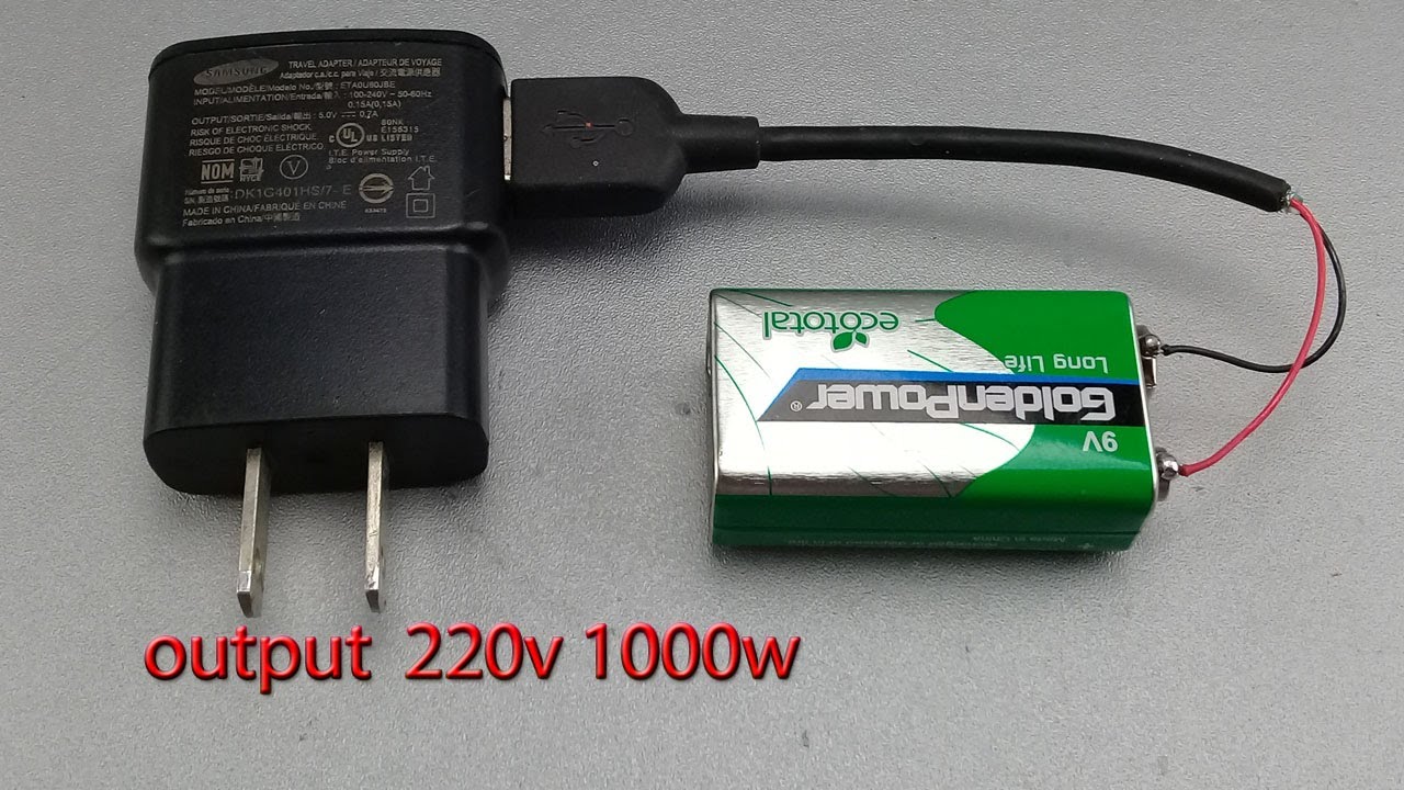 I make 9v to 220v 1000w inverter