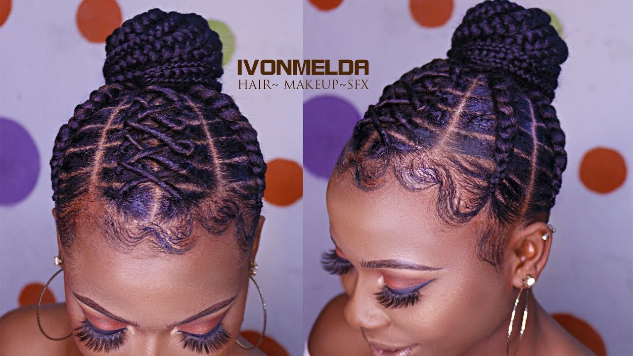 AMAZING HAIR BRAIDING TUTORIAL - EASY STEP BY STEP STITCH BRAIDS TUTORIAL