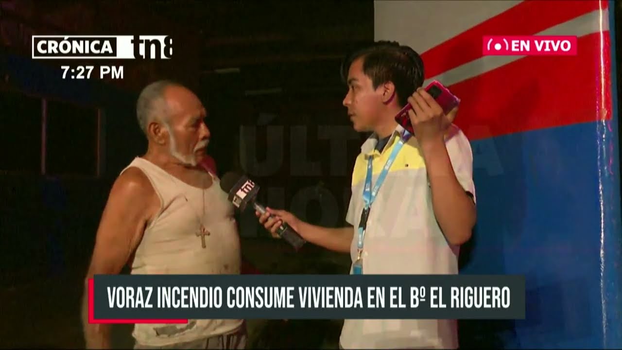 🔴 #ÚLTIMAHORA | Voraz incendio en vivienda del barrio El Riguero, Managua