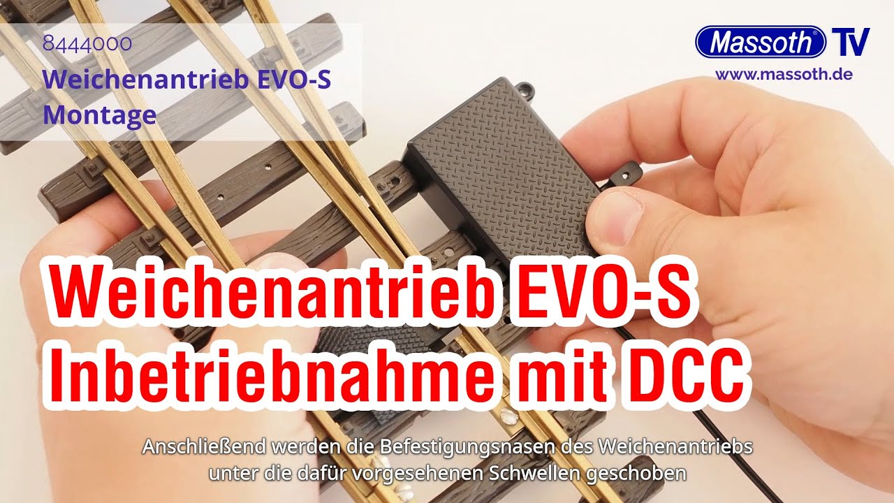 MASSOTH TV - 8444000 Weichenantrieb EVO-S - Inbetriebnahme DCC (deutsch | german)