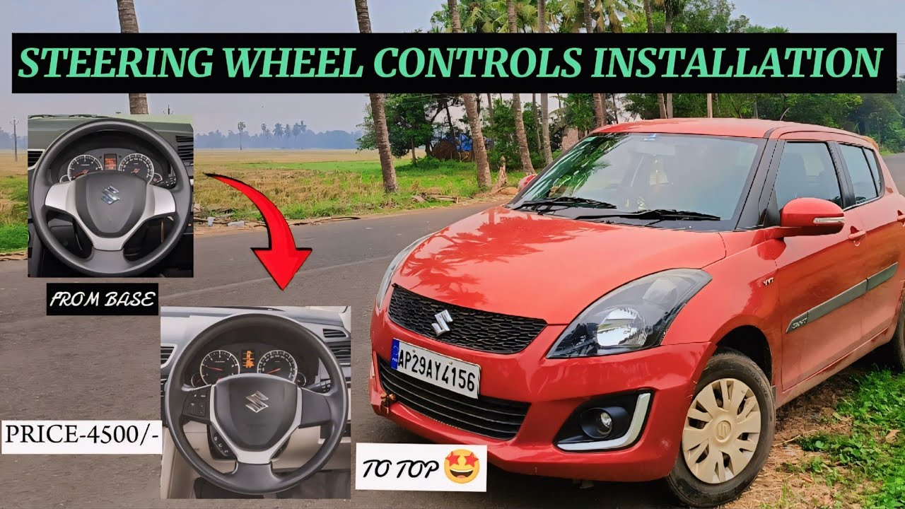 Swift steering wheel controls installation in Telugu #telugu #teluguvlogs #alphaautomotive #diy