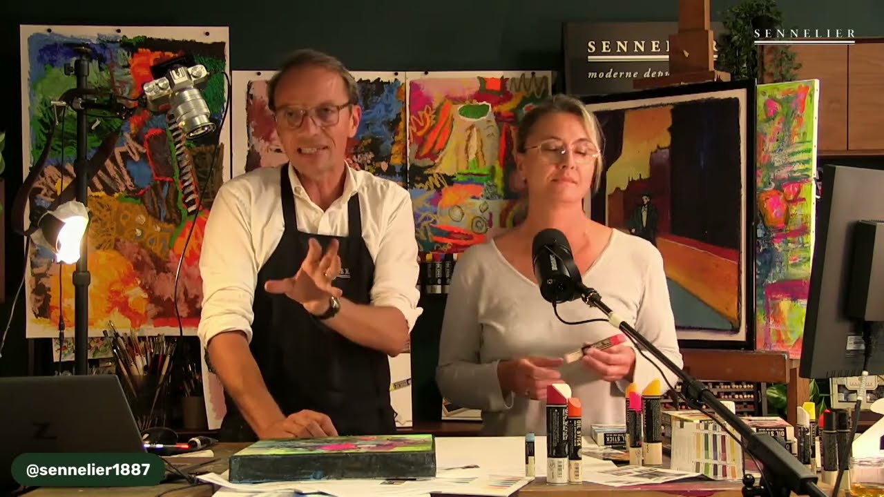 Sennelier LAUCH EVENT, discover the new Sennelier Oil Sticks range