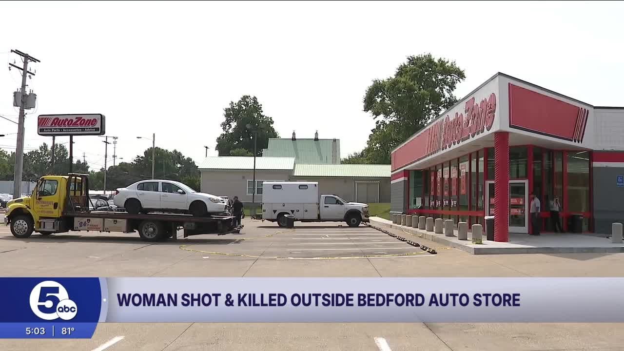 Woman shot, killed in Bedford AutoZone parking lot
