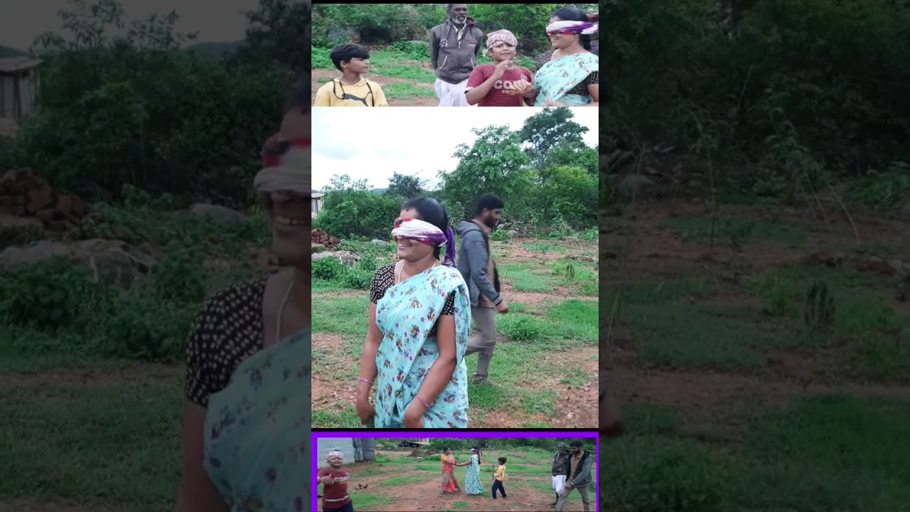 😲వర్షాకాలంలో 🤣కళ్ళకి గంతలు కట్టుకొని గేమ్ short videos🤣