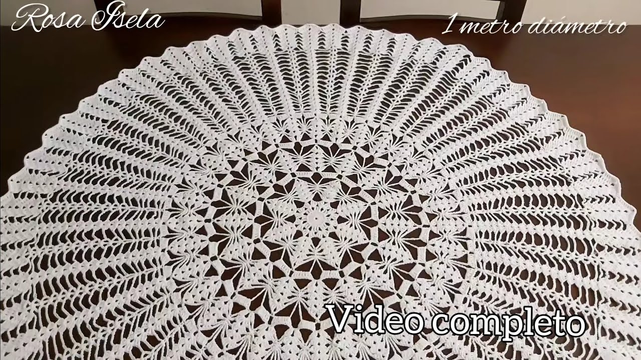 Video completo Mantel redondo 🦋