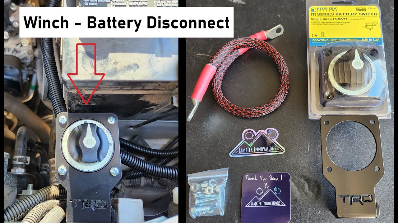 WINCH Battery Disconnect Switch - Toyota Tacoma - Lambtek Innovations