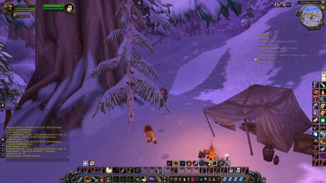 WOW Cata Quest 'Winterfall Runners - 28469' Horde on a PS