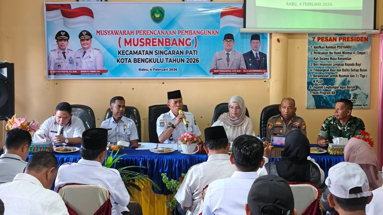 Musrenbang Kecamatan Singaran Pati Kota Bengkulu, 04/02/2026 #bappeda #musrenbangkotabengkulu2026