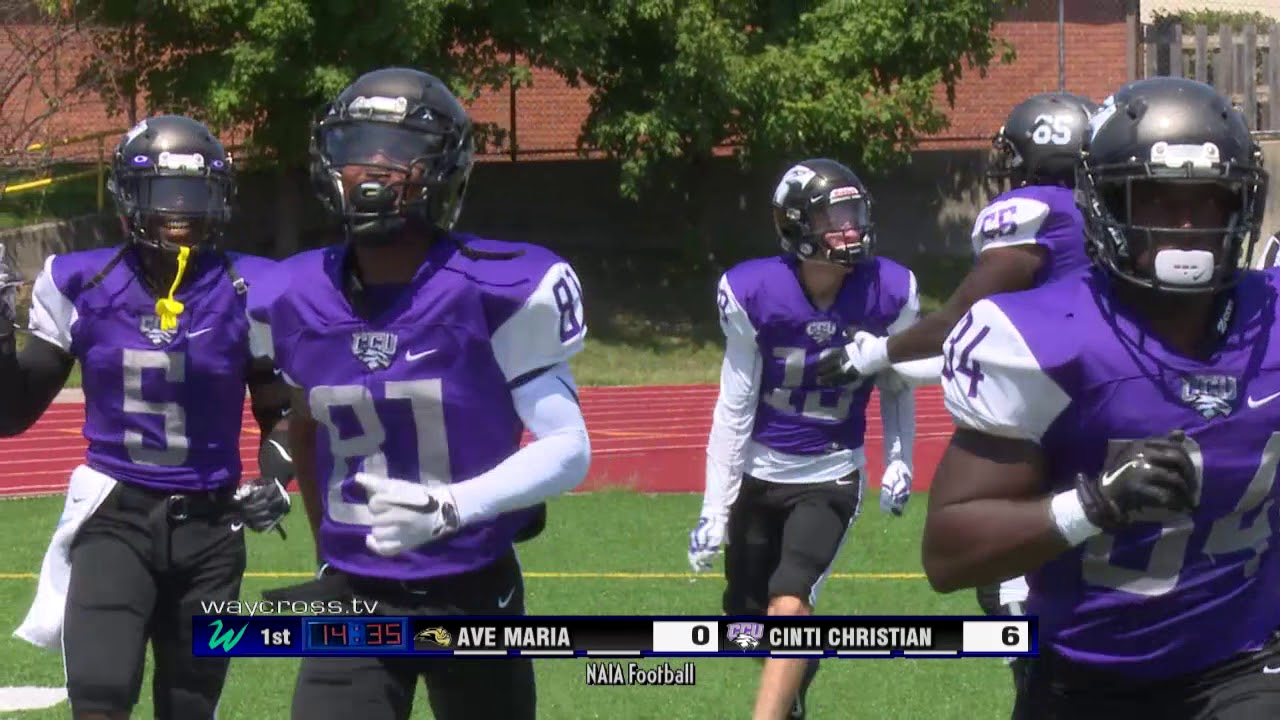 Cincinnati Christian University vs Ave Maria Football Game of August 26, 2017