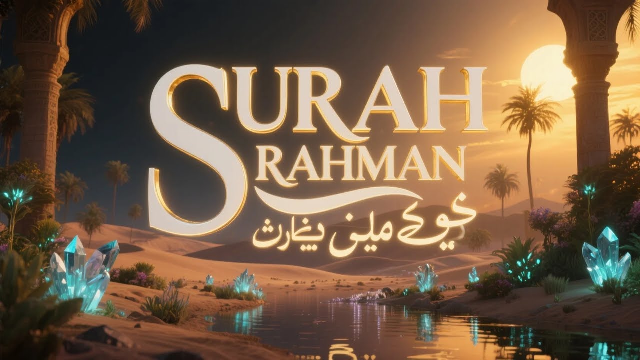 Surah Ar Rahman سورة الرحمن | تلاوة جميلة من القرآن لسكينة الليل وطمأنينته | #قرآن_ليلي