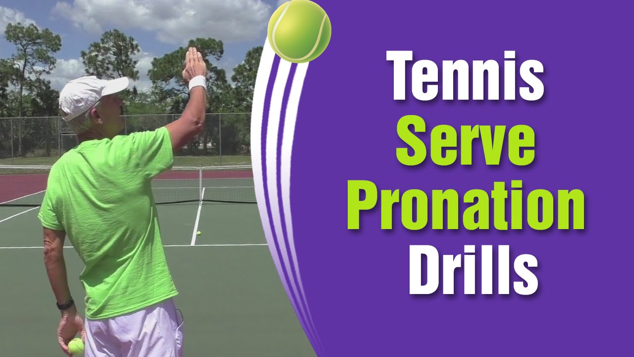 Tennis Serve Pronation Drills & Tips - Slow Motion Explaination
