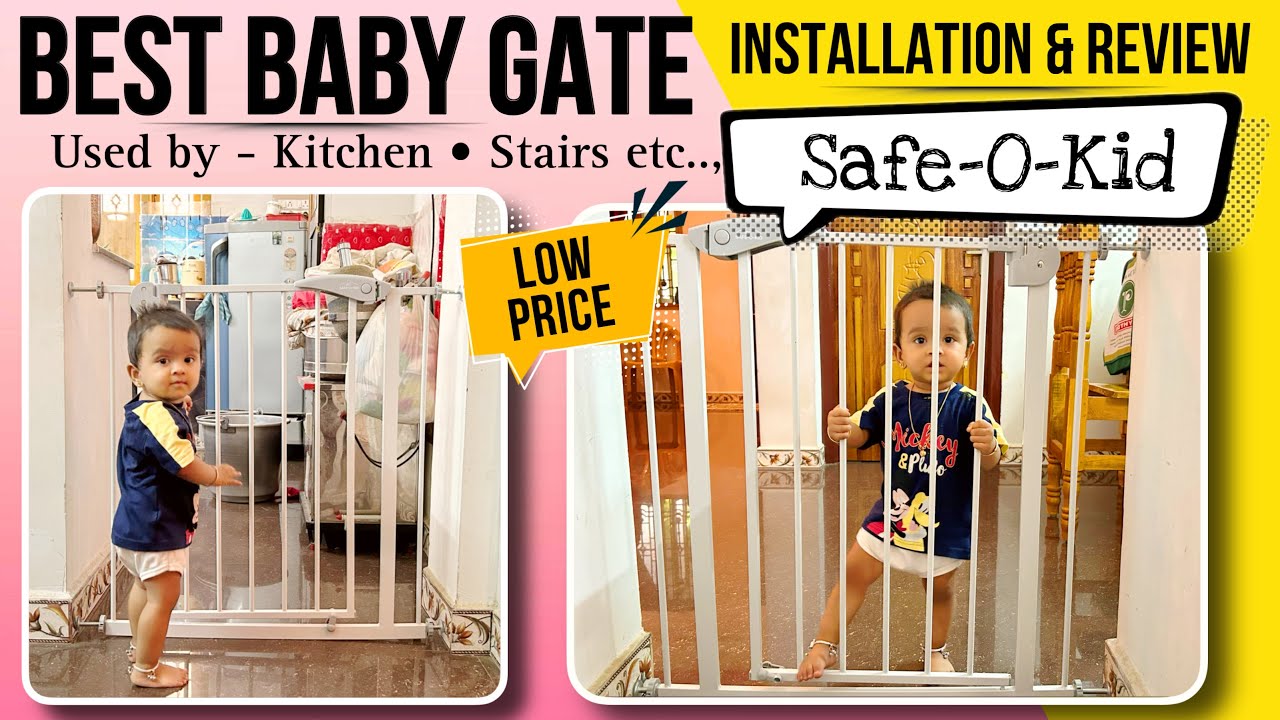 Best baby safety Gate - Safe O Kid installation & review | baby gate for kitchen | tamil | vlog |