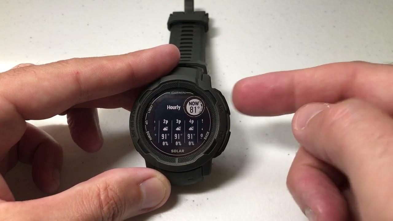 Garmin Instinct 2 | Check the weather (using weather glance)