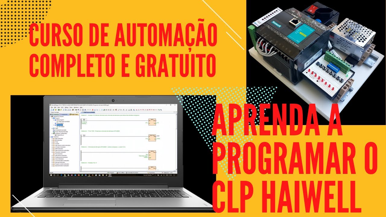 Curso de automação com CLP Haiwell - Completo e gratuito