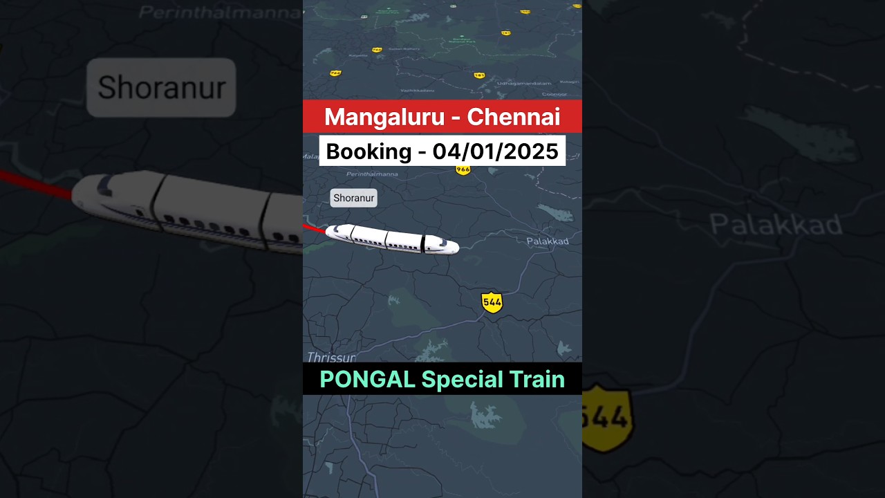 Mangaluru–MGR Chennai  PONGAL Special Train | 