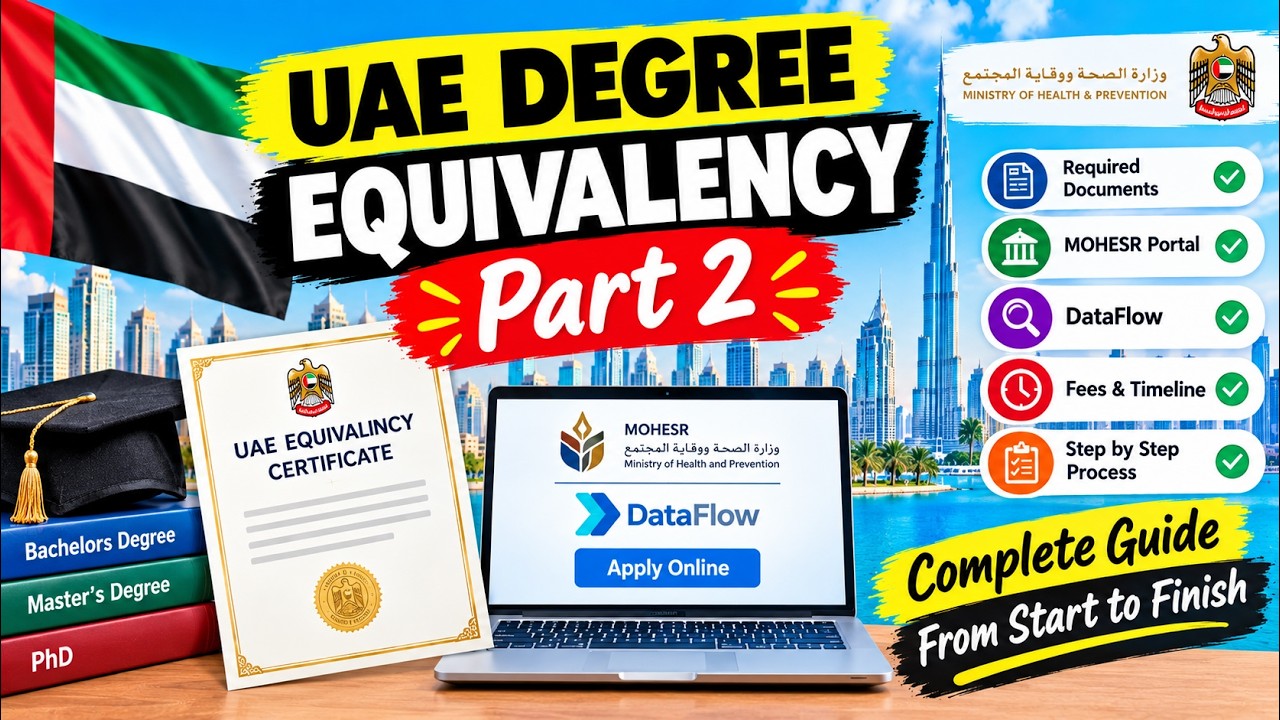 UAE Degree Equivalency Process part 2 | Data Flow | MOHSER |