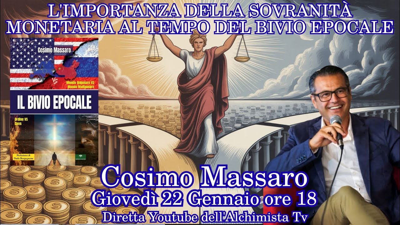 L'IMPORTANZA DELLA SOVRANITÀ MONETARIA AL TEMPO DEL BIVIO EPOCALE - Cosimo Massaro