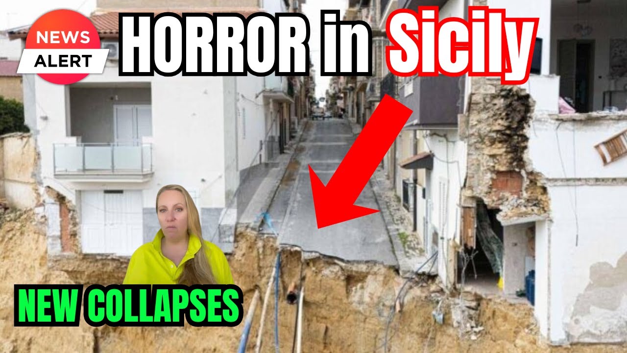 HANGING OVER THE CLIFF - More Collapses Happening ! COVER UP of the PROBLEM in Niscemi ?